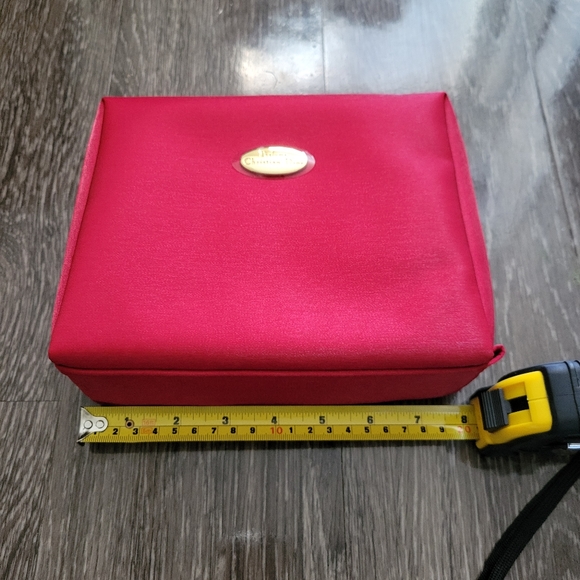 NEW Parfums Christian Dior Cosmetic Pouch Bag Dark Red/Wine - Picture 7 of 9